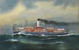 A.V. Gregory, SS Rosny, 1927, watercolour and gouache