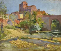The Cathedral by Will Ashton, oil on board, sold Sep 2015