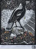 Irena Sibley, Bird, 1988, linocut 1/10