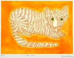 Top Cat by Charles Blackman, coloured etching A/P, sold Aug 2015