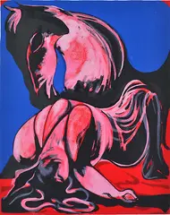 Pink Nightmare by Charles Blackman, screenprint 63/70, sold Aug 2015