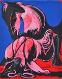 Pink Nightmare by Charles Blackman, screenprint 63/70, sold Aug 2015
