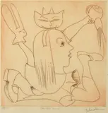 Charles Blackman, Tantric Alice, etching 70/70