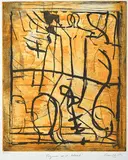 Graham Fransella, Figure and Head, etching BAT