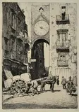 Lionel Lindsay, The Fish Market Clock, Naples