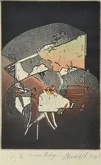 Surprise Package II by Bruno Leti, 1979, coloured etching 16/25, sold Aug 2015