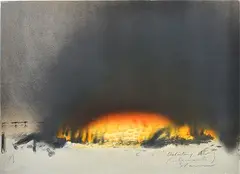 Fire, Delritary Air by Tim Storrier, screenprint 38/87, sold Aug 2015