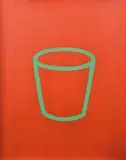 David Band, Untitled (Cup on Red Background), screenprint