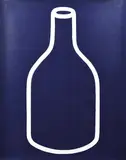 David Band, Untitled (Bottle on Blue Background), screenprint