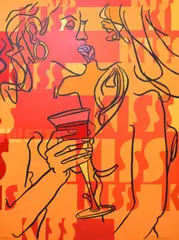 Frank Malerba, The Kiss, oil on canvas