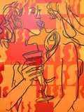 Frank Malerba, The Kiss, oil on canvas