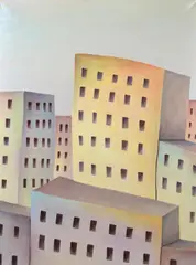 Greg Ades, Building II, 2002, oil on canvas