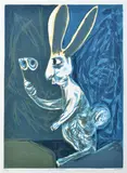 The White Rabbit by Charles Blackman, screenprint 57/75, sold May 2015