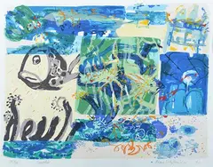 Frank Hodgkinson, Sweet Lips, 1990, lithograph 33/75