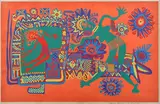 Mathias Kauage, Independence Celebration, c.1972, lithograph 45/50