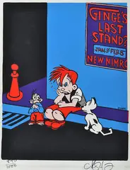 Ginger's Last Stand by Martin Sharp, screenprint 890/1000, sold May 2015