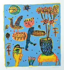 Still Life by David Larwill, screenprint A/P, sold May 2015