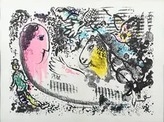 Reverie by Marc Chagall, 1969, lithograph, ed. of 5000, sold May 2015