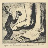 William Dyson, 'Yah! As I Thought Only Human After All', etching