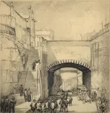 Edward Warner, Argyle Cut, etching 11/75