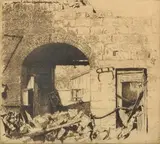Frederick Britton, Demolition of the Sydney Mint, etching 17/50