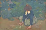Abel Bertram, Knucklebones, c.1909, oil on board