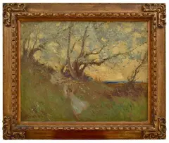 Springtime by George Edmund Butler, oil on canvas, sold Jun 2015