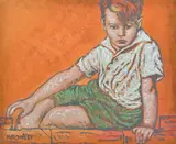 David Bromley, Boy, oil on linen