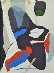 Sigi Gabrie, Leaning Aviary, 1977, screenprint 1/11