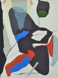Sigi Gabrie, Leaning Aviary, 1977, screenprint 1/11