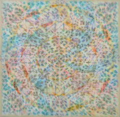 Liz Coats, Cicadas B4, 1992, acrylic on canvas