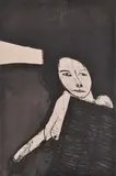 The Screen 1974 etching and aquatint by George Baldessin, etching, sold Mar 2015