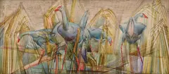 Pukeko oil on board by Murray Griffin, oil, sold Mar 2015