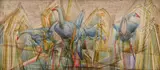 Murray Griffin, Pukeko oil on board, oil