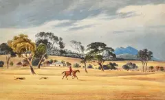 Duncan Elphinstone Cooper, His Home Landscape watercolour, watercolor