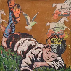 Crazy Days acrylic on canvas by David Bromley, acrylic, sold Mar 2015