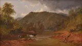 James H. Carse, Cattle by the Lake 1889 oil on canvas, oil
