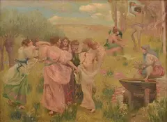 Rupert Bunny, Dans du Printemps (Spring Dance), c.1889, also known as Spring Pastoral oil on canvas