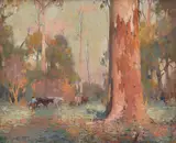 Charles Wheeler, Cattle Drover oil on canvas