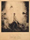 O Man! Take Heed 1922 etching, engraving, stipple and roulette by Norman Lindsay, etching, sold Mar 2015