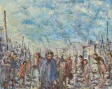 Vic O'connor, Beirut oil on canvas, oil