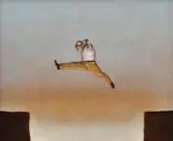 David Dalla Venezia, Leaping Man 2004 oil on canvas, oil