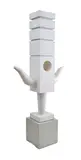 Vincas Jomantas, Guardant II, 1979, polyester resin and white pigment over particle board