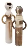 Bernard Sahm, Mechanical Man and Woman, pair of works i) bronze