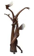 Judith Ben-Meir, Love is Blind bronze, sculpture
