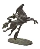 Andrea Roggi, Woman Riding a Horse bronze, sculpture