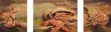 Figures in Psychoscape by James Gleeson, triptych oil on board, sold Mar 2015