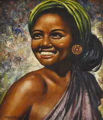 Geoffrey Graham, Portrait of a Woman 1948 oil on board, oil