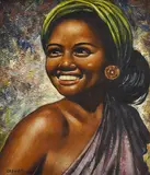 Geoffrey Graham, Portrait of a Woman 1948 oil on board, oil
