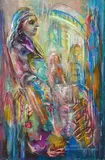 Wladyslaw Dutkiewicz, Seated Figure oil on board, oil